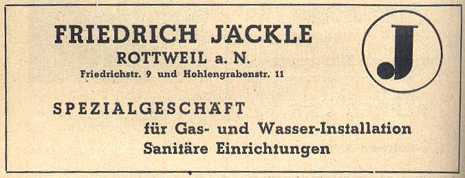 Themen 2001 Februar2001 Branchenverzeichnis 1972 Installateure Werbung Jaeckle 1950 JaeckleWerbung 1950 01.jpg