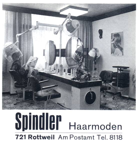 Themen 2001 Februar2001 Branchenverzeichnis 1972 Friseure Werbung Spindler SpindlerHaarmoden 1972 01.jpg