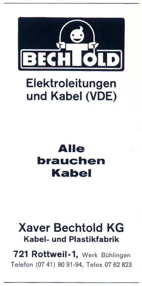 Themen 2001 Februar2001 Branchenverzeichnis 1972 Industrie Werbung XaverBechtoldKG Xaver Bechtold KG 1972 01.jpg