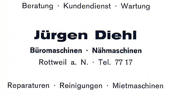 Themen 2001 Februar2001 Branchenverzeichnis 1972 Sonstiges Werbung JuergenDiehl Diehl 1972 01.jpg