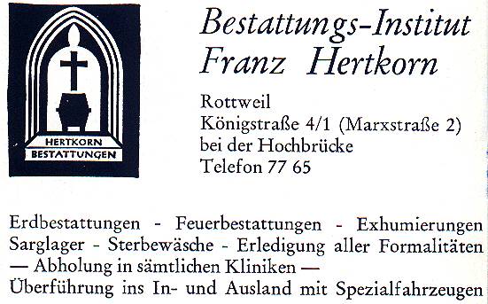 Themen 2001 Februar2001 Branchenverzeichnis 1972 Sonstiges Werbung FranzHertkorn FranzHertkorn 1972 01.jpg
