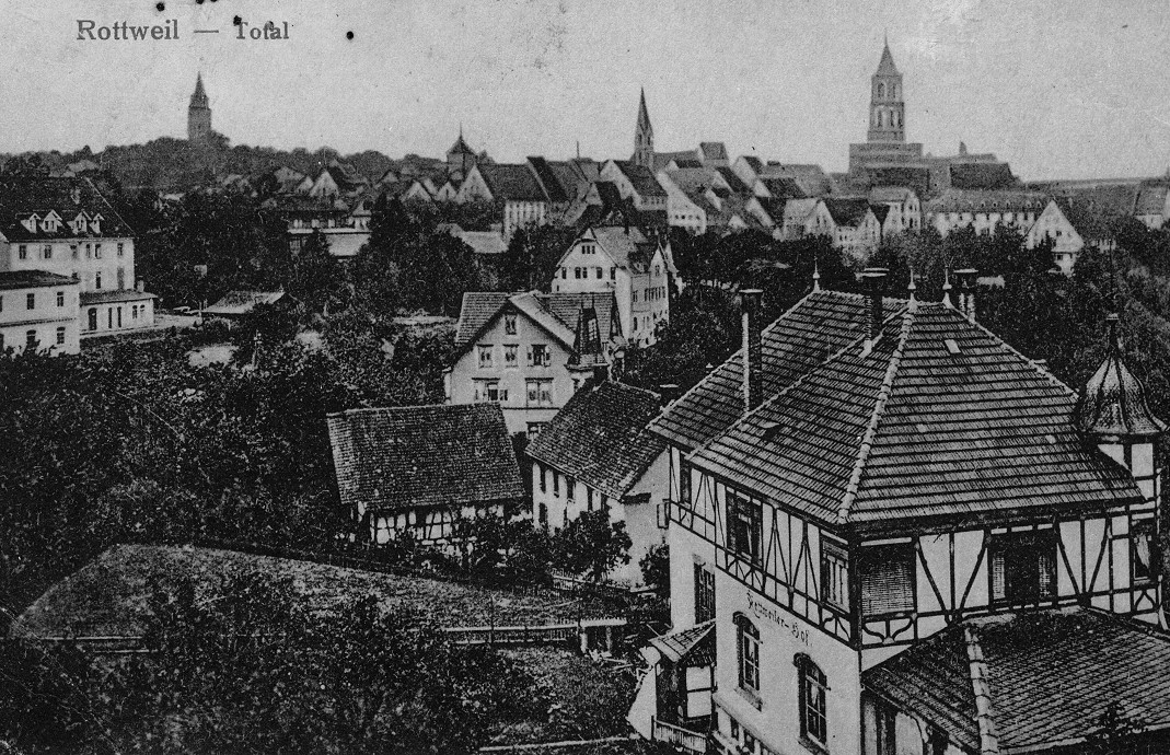 Ansichten Mittelstadt AeusserAlleenstrasse AeussereAlleenstrasse 2 Um1915 RottweilerHof Um 1915 01.jpg