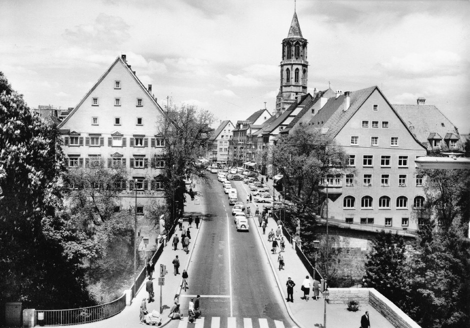 Ansichten Innenstadt Gebaeude Hochbruecke Um1960 Hochbruecke Um 1960.jpg