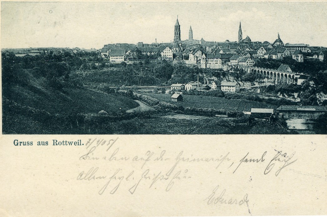 Ansichten Gesamtansichten Um1905-01 Rottweil um 1905 01.jpg