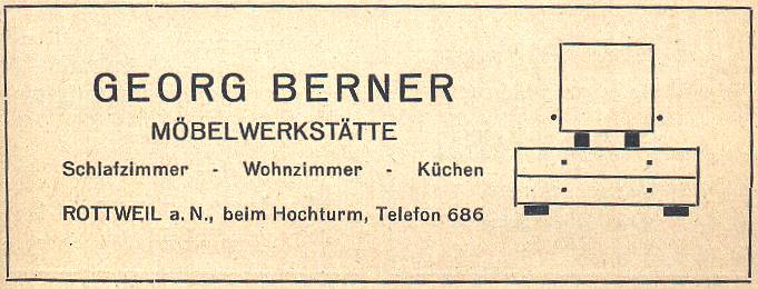 Themen 2001 Februar2001 Branchenverzeichnis 1972 Schreiner Werbung GeorgBerner GeorgBerner 1950 01.jpg