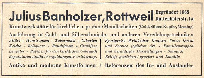 Themen 2001 Februar2001 Branchenverzeichnis 1972 GoldSilberSchmiede Werbung JuliusBanholzer JuliusBanholzer 1950 01.jpg