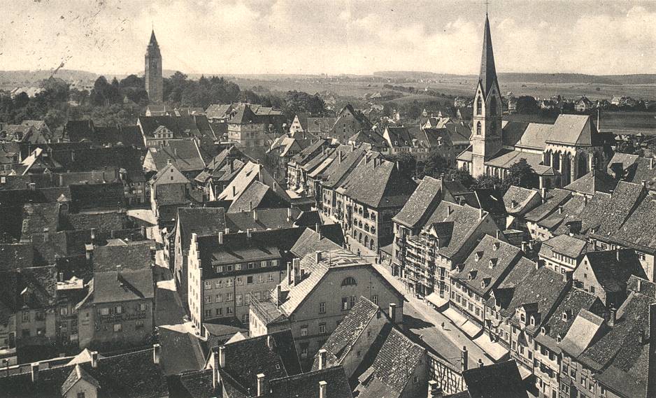Ansichten Innenstadt Gebaeude Kapellenkirche Aussicht Um1940 BlickVomKapellenturm Um1940.jpg
