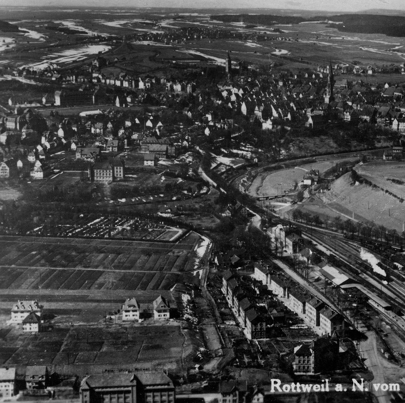 Ansichten Luftbilder 1930 Bahnhof Um 1930 Rottweil Um 1930 02.jpg