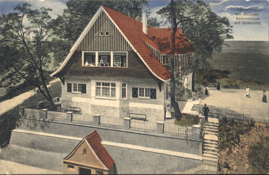 Ansichten Rottenmuenster AlteBilder 1918 Rottenmuenster-Sommerhaus Um1918 01.jpg