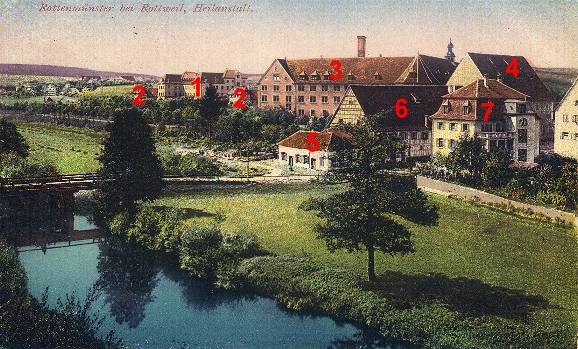 Ansichten Rottenmuenster AlteBilder Bild 1 Anmerkungen Rottenmuenster Um 1910 01.jpg