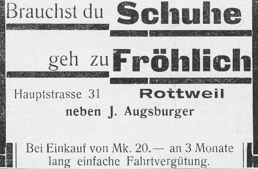 Themen 2004 Februar2004 Werbung1928 Froehlich Werbung SchuheFroehlich 1928 01.jpg