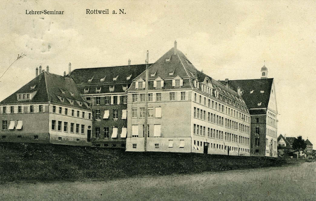 Ansichten Mittelstadt Kaiserstrasse Kaiserstrasse 10 Aufbaugymnasium 1912 Lehrer-Seminar 1912 01.jpg