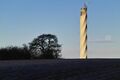 TKE-Turm im Sonnenaufgang & Monduntergang im Februar 2018; Ansicht von der Böhringer Steige aus , Copyright: R.Kleinfeld ; Kleini Picture Art