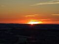 Sonnenuntergang vom TKE-Turm aus gesehen 15.09.2018, Copyright: W. Schwenk