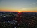 Sonnenuntergang vom TKE-Turm aus gesehen 15.09.2018, Copyright: W. Schwenk