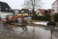 Bauhofmitarbeiter sollen einen Wasserrohrbruch reparieren, Dez 2020
