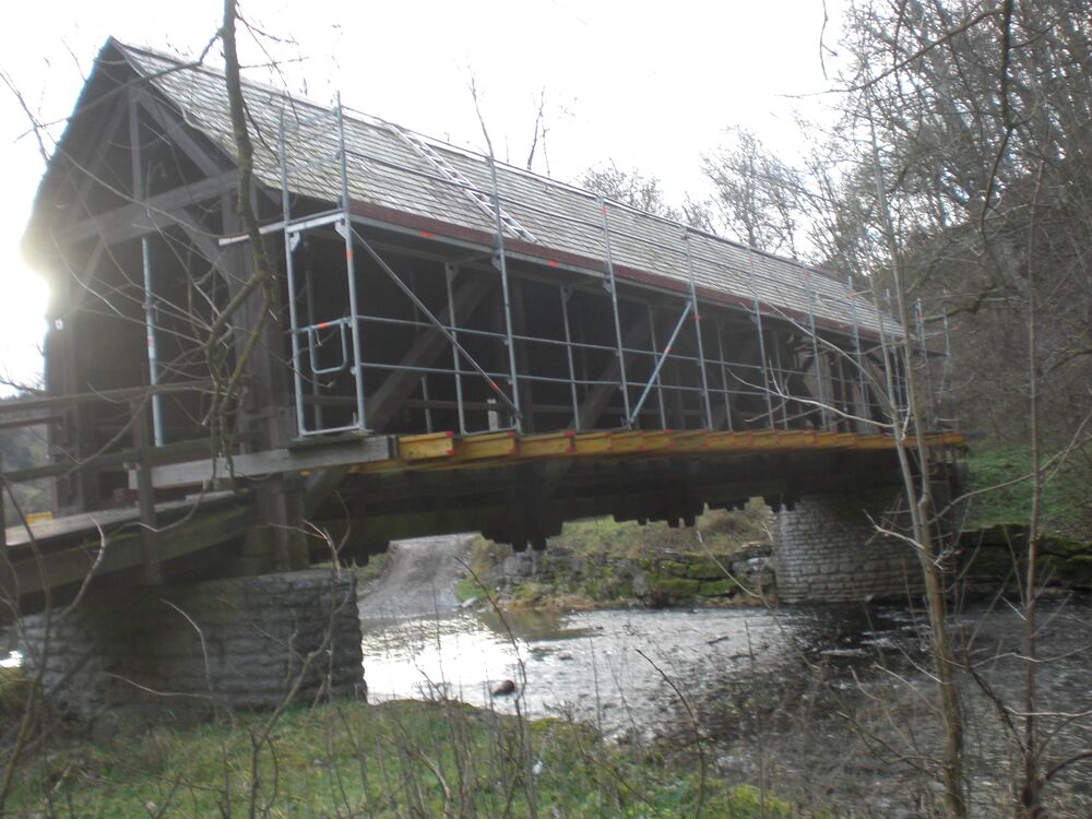 320 In den 1980er Jahren wurde die Schindelbrücke repariert. Copyright Claus Lutz.JPG