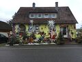 Maler Hönig Haus Hochwaldstraße 25 in Weihnachtsstimmung, Dez. 2020