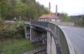 Die Straßenbrücke beim Bernburgtunnel am 1. Mai 2012