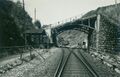 Die Eisenbrücke beim Bernburgtunnel um das Jahr 1936