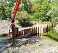 Bauarbeiten am Neckarwehr Drehersche Mühle 10.-14.09.2018, Copyright: W. Schwenk