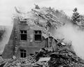 Reste des Predigerturms im Mai 1972, Abbruch der Kriegsdammschule, Copyright: Stadtarchiv Rottweil