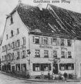 Das Gebäude Hauptstraße 57 um das Jahr 1920