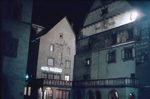 RW Obere Hauptstrasse Schaedle Nacht ca 1965.jpg